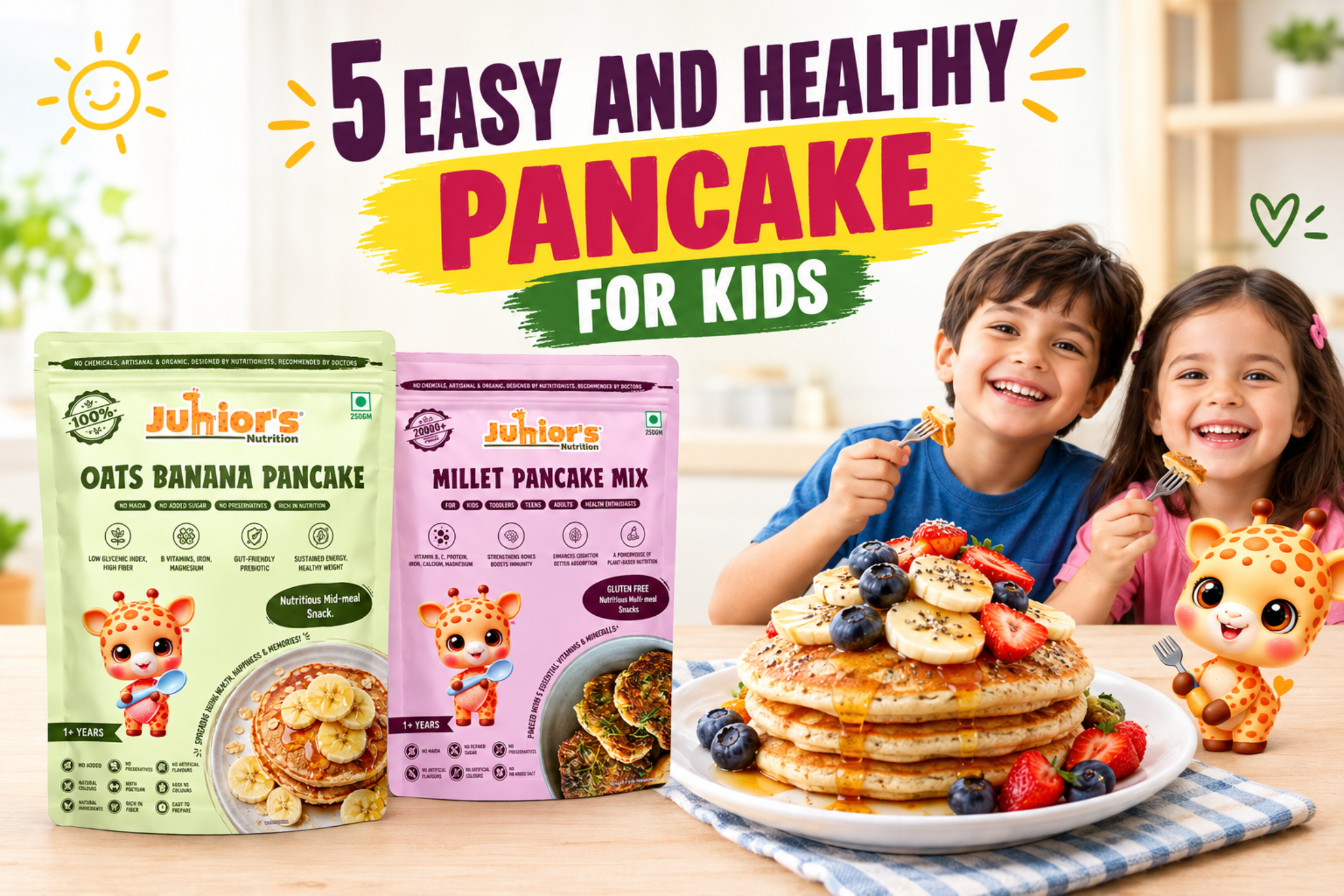 5 Easy and Healthy Pancake for Kids
