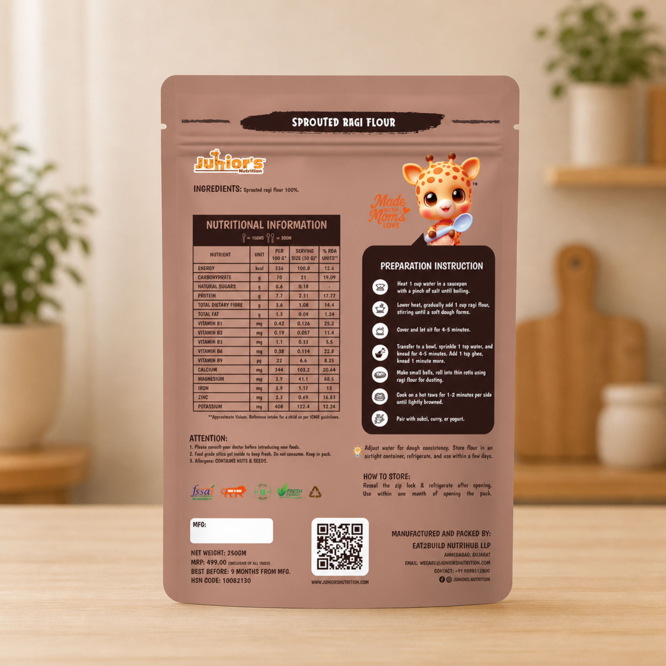 SPROUTED RAGI FLOUR