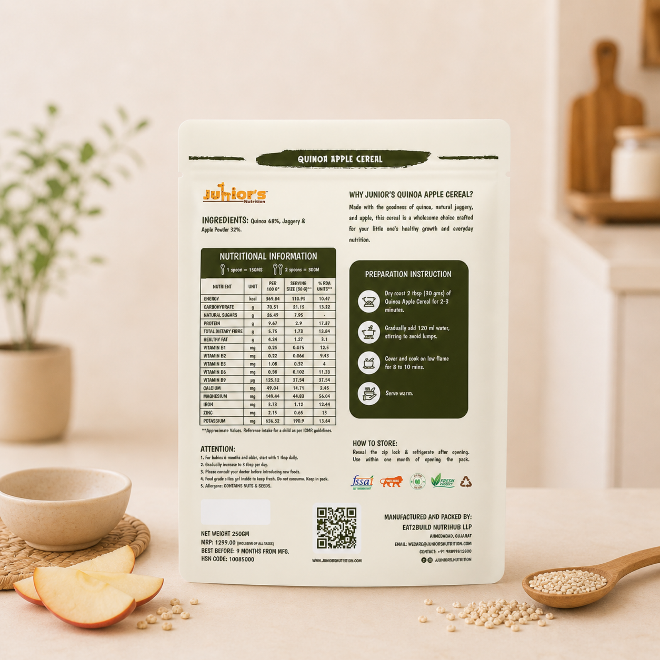 QUINOA APPLE CEREAL