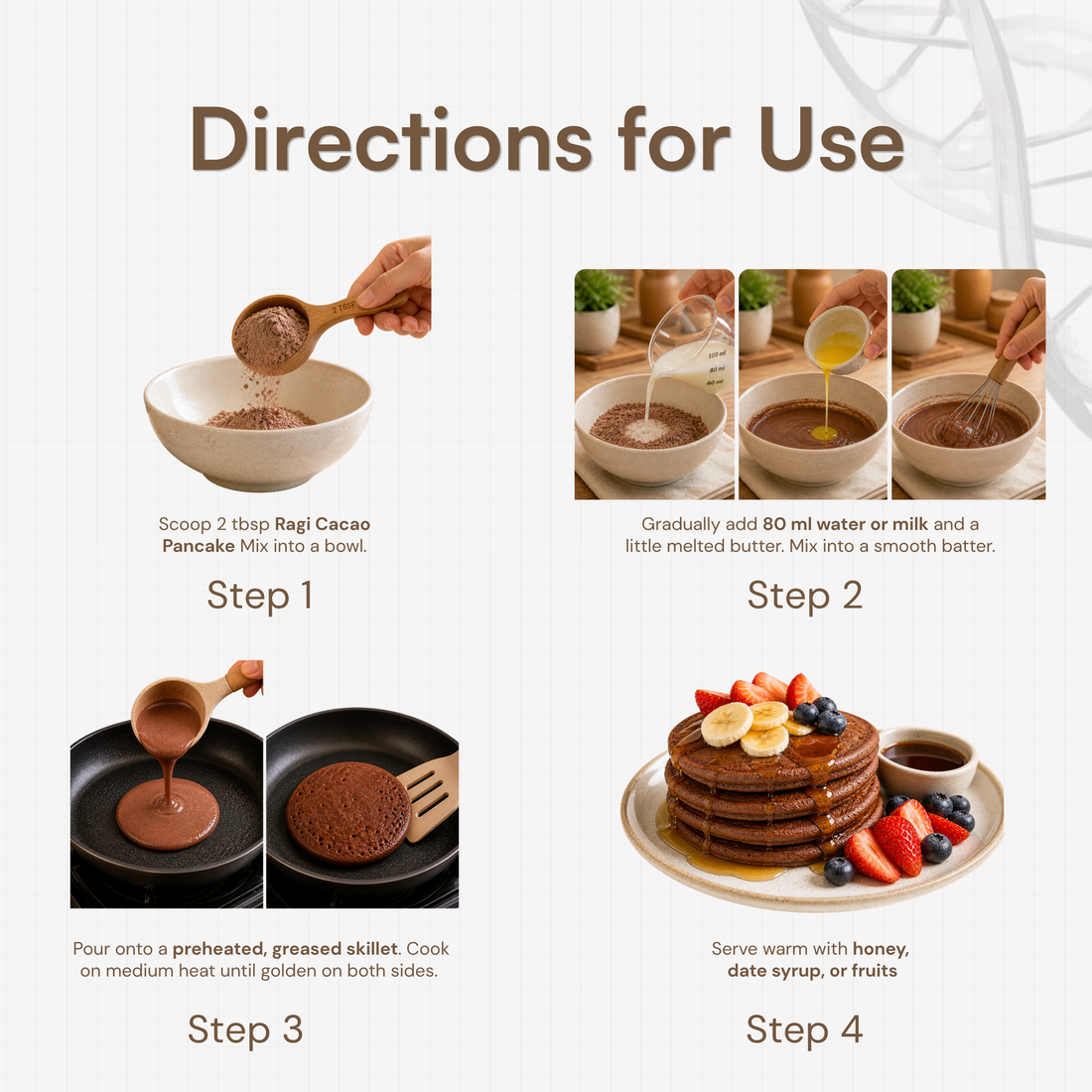 RAGI CACAO PANCAKE